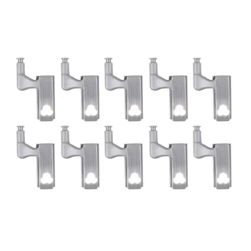 

10pcs Universal LED Under Cabinet Light Cupboard Inner Hinge Lamp Closet Wardrobe Sensor Light Home Cocina Kitchen Night Light