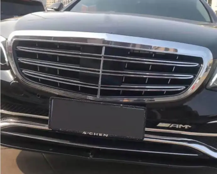 W222 ABS Chrome Car Front Bumper Racing Grills Grille Around Trim Cover For Mercedes-Benz S63 S65 S680 S450 S600 2016-2020 | Автомобили и