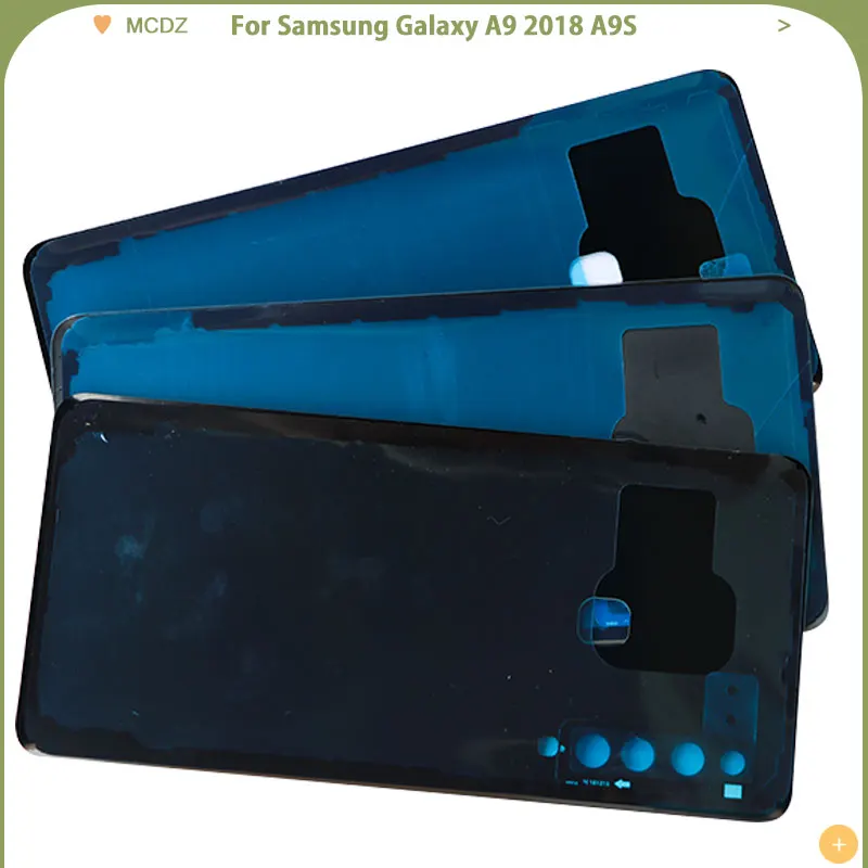 Задняя крышка для SAMSUNG Galaxy A9 2018 A920 стеклянный корпус чехол с рамкой объектива