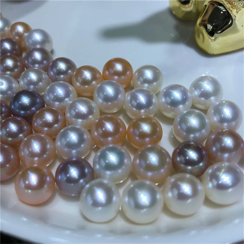 큰 크기 13mm 화이트 담수 진주 펜던트 3A 고품질 천연 에디슨 진주 느슨한 구슬 10-13mm