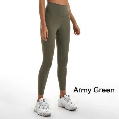 Subaihe классические 2,0 версии мягкие на ощупь атлетические Фитнес-Леггинсы для женщин эластичные с высокой талией спортивные трико для спортзала штаны для йоги - Цвет: Army Green