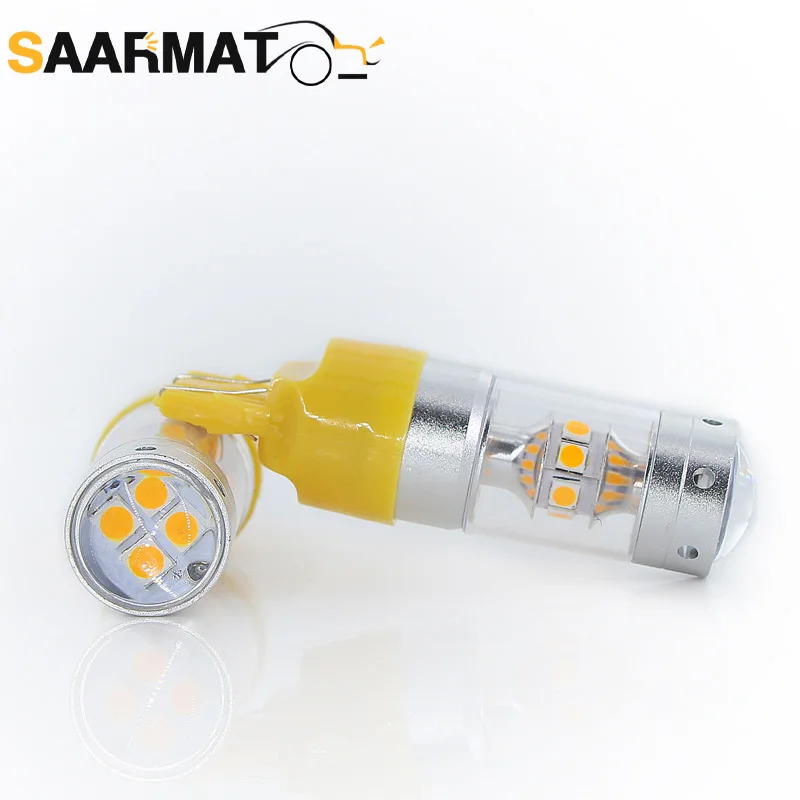 SAARMAT 2 шт. светодиодный T20 7440 7444 для Honda Civic HR V пилот Ridgeline Accord Fit автомобилей сигнала