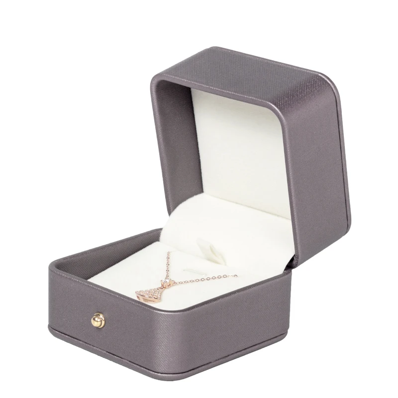 

2020 New Arrival Pu Leather Jewelry Box Necklace Ring Earring Bracelet Durable And Delicate Preferred Built-in Card Slot