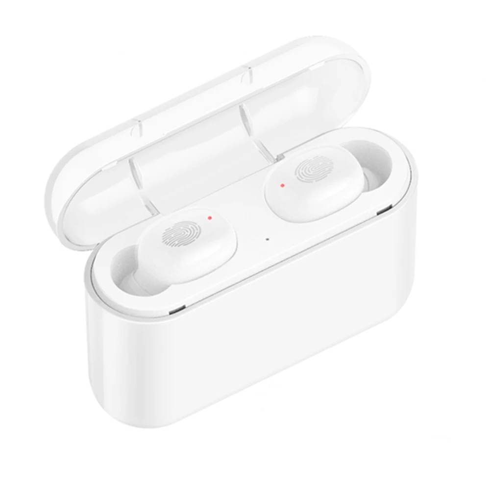 A1 TWS Bluetooth наушники 8D стерео беспроводные наушники мини водонепроницаемые наушники с зарядным устройством 2600 мАч Внешний аккумулятор smart touch - Цвет: Белый
