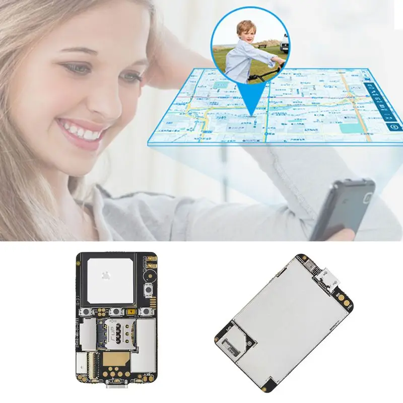  ZX808 PCBA GPS Tracker GSM GPS Wifi LBS Locator SOS Alarm Web APP Tracking TF Karte Dual System