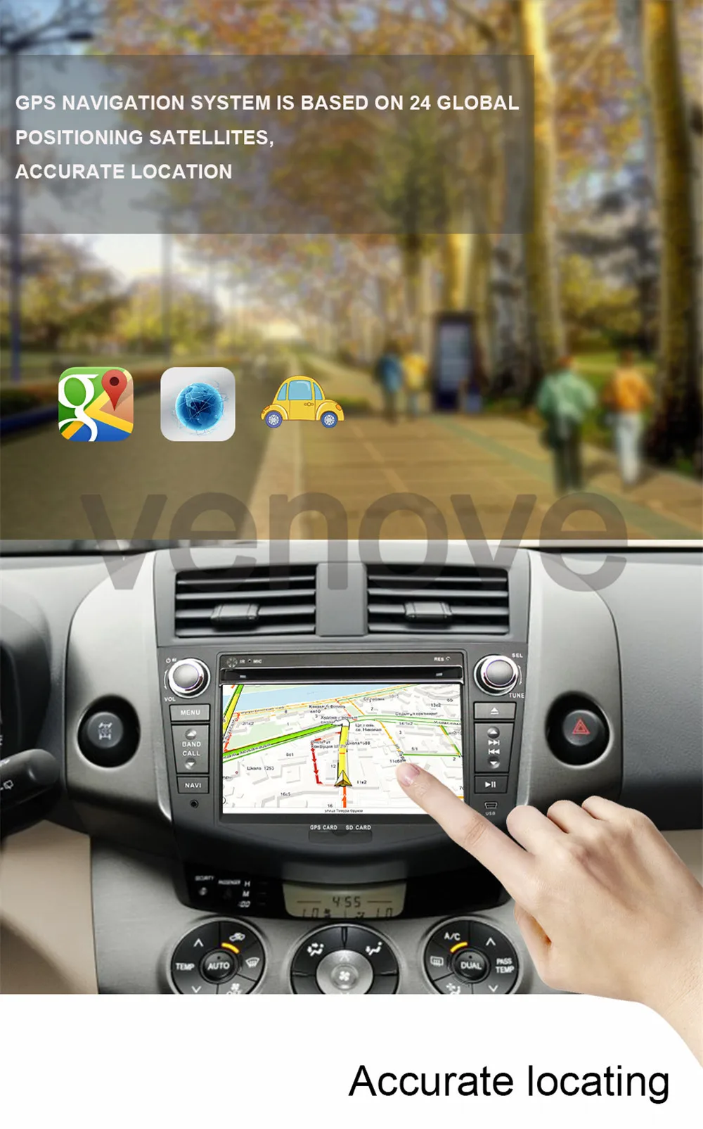 Cheap 7" Quad Core Car DVD Player for Toyota Rav4 RAV 4 Android 9.1 2din Car Radio Audio Video Auto Stereo GPS Navigation WIFI 7