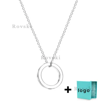 

XL TFX Rllen popular brand sterling silver round necklace is suitable for women's party jewelry wholesale free shipping.