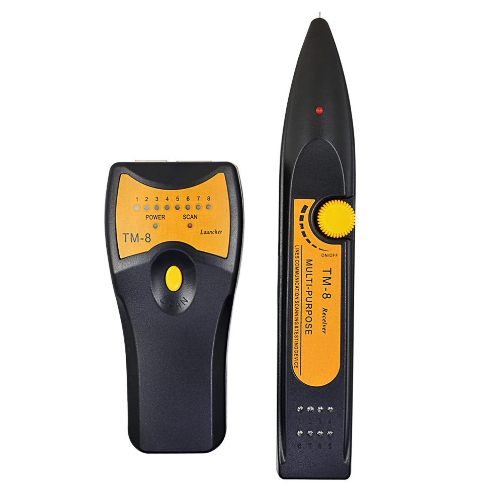 CHIPAL TM-8 сетевой кабель LAN тестер провода трекер Телефон Tracer Finder для RJ11 RJ45 Cat5 Cat5A Cat6 Cat6A сетевые инструменты