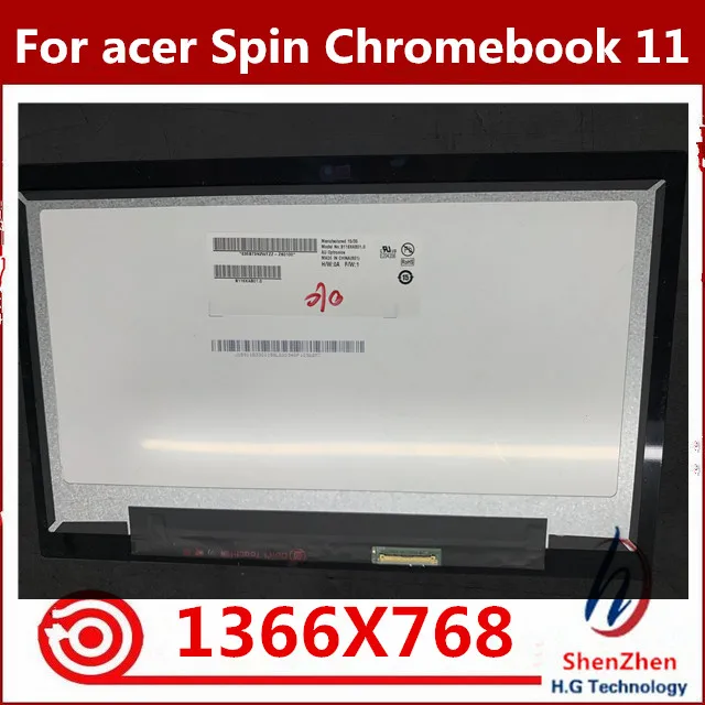 Оригинальный Для Acer chromebook Spin 11 R751T R751T-C4XP N16Q14 B116XAB01.0 светодиодный сменный