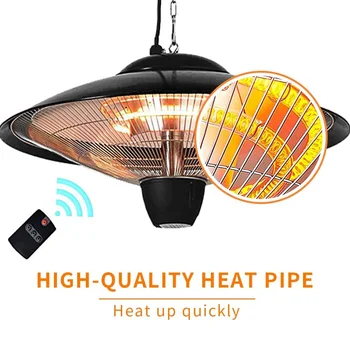 

Electric Outdoor Patio Heater Hanging Ceiling Patio Heater with Balcony Courtyard Ceiling Mounted Style Outdoor Christmas Party