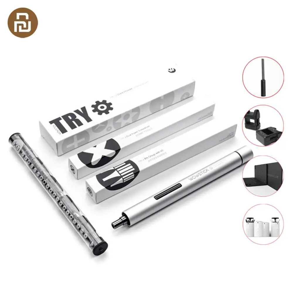 Youpin Wowstick электрическая отвертка с набором отверток 20 в 1 двойной мощный