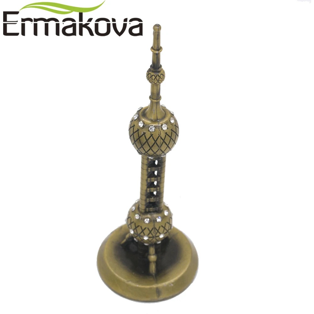 ERMAKOVA античная бронза Восточная жемчужная башня модель металлическая фигурка