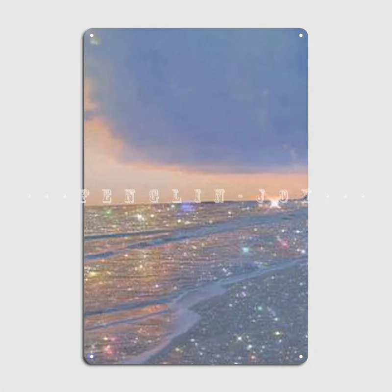 

Мерцающий океан, металлический знак, Клубная вечеринка, Фреска, дизайнерские пластины, жестяные знаки, плакаты