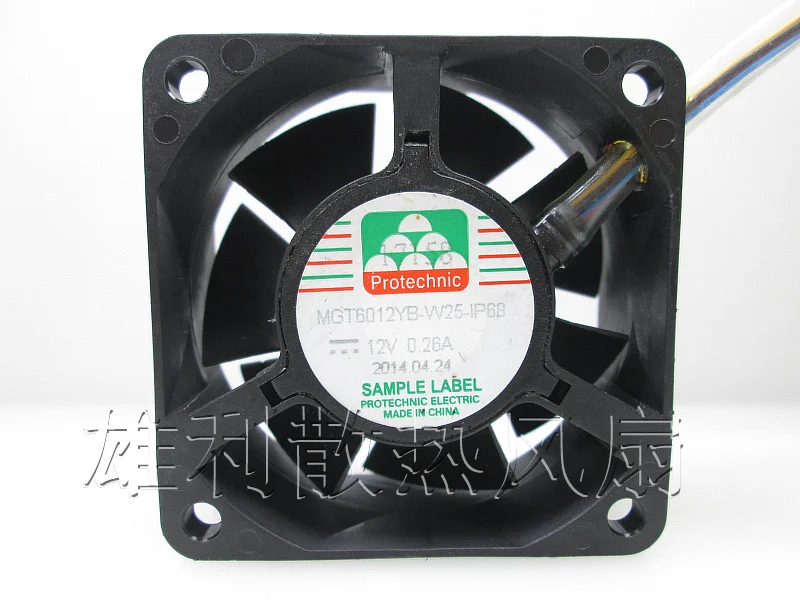 

1PCS NEW MGT6012YB-W25-IP68 12V 0.26A 6CM 6025 Motor protection cooling fan Original