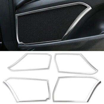 

4Pcs Car Stereo Trim Covers For Toyota Camry 70 XV70 8th MK8 2018 2019 2020 Auto Audio Sound Sticker Car Styling Accessories