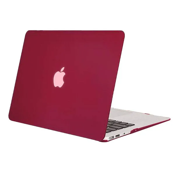 MOSISO ноутбук Mac 13 дюймов Чехол пластиковый матовый чехол для Macbook Air Pro 13 15 retina 2013+ силиконовый чехол - Цвет: Wine red