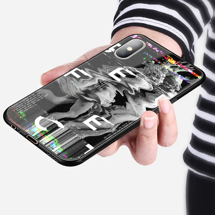 Мягкий силиконовый чехол с абстрактными блестками для Apple iPhone 6 6s 7 8 Plus X XR XS 11 PRO