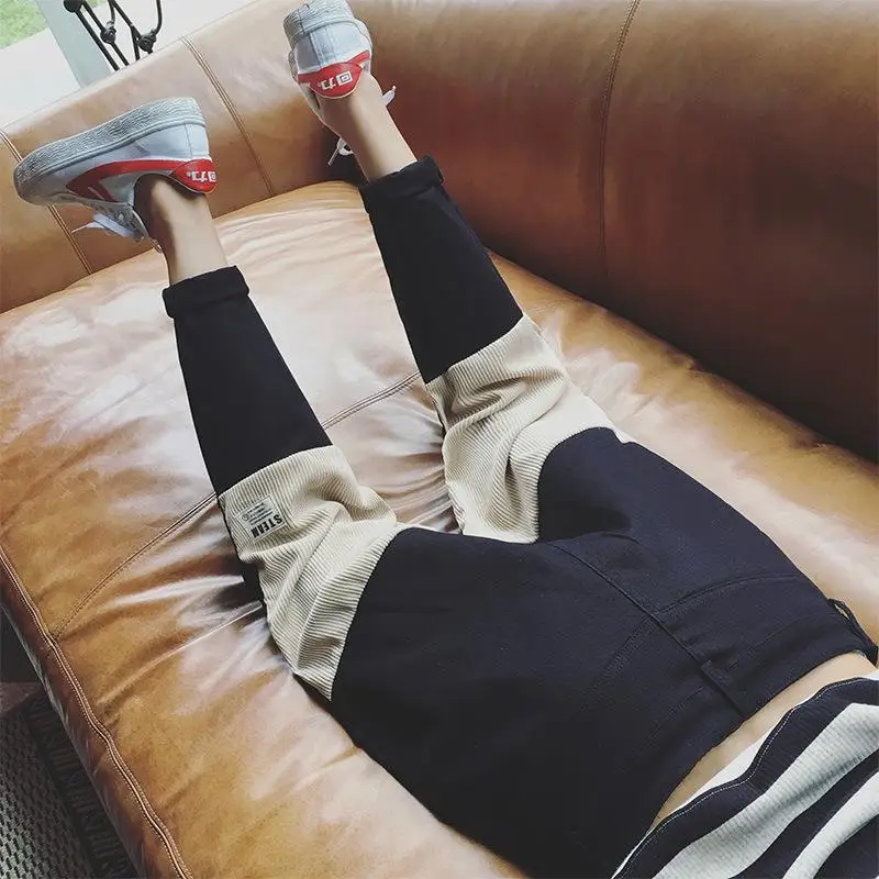 Men's Casual Cotton Trousers Corduroy Harem Pants Joker Pants Men Pant Harajuku Streetwear Hip Hop Pants