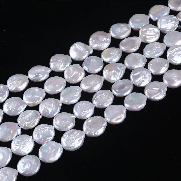 Natural Pearl Coin Shaped baroque pearl Beads loose pearls beads women lady jewelry DIY