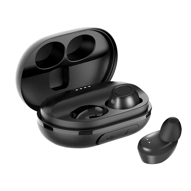 Lenovo S1 TWS IPX5 водонепроницаемые беспроводные Bluetooth наушники настоящие беспроводные стерео музыкальные Спортивные Беспроводные наушники с микрофоном - Цвет: Black