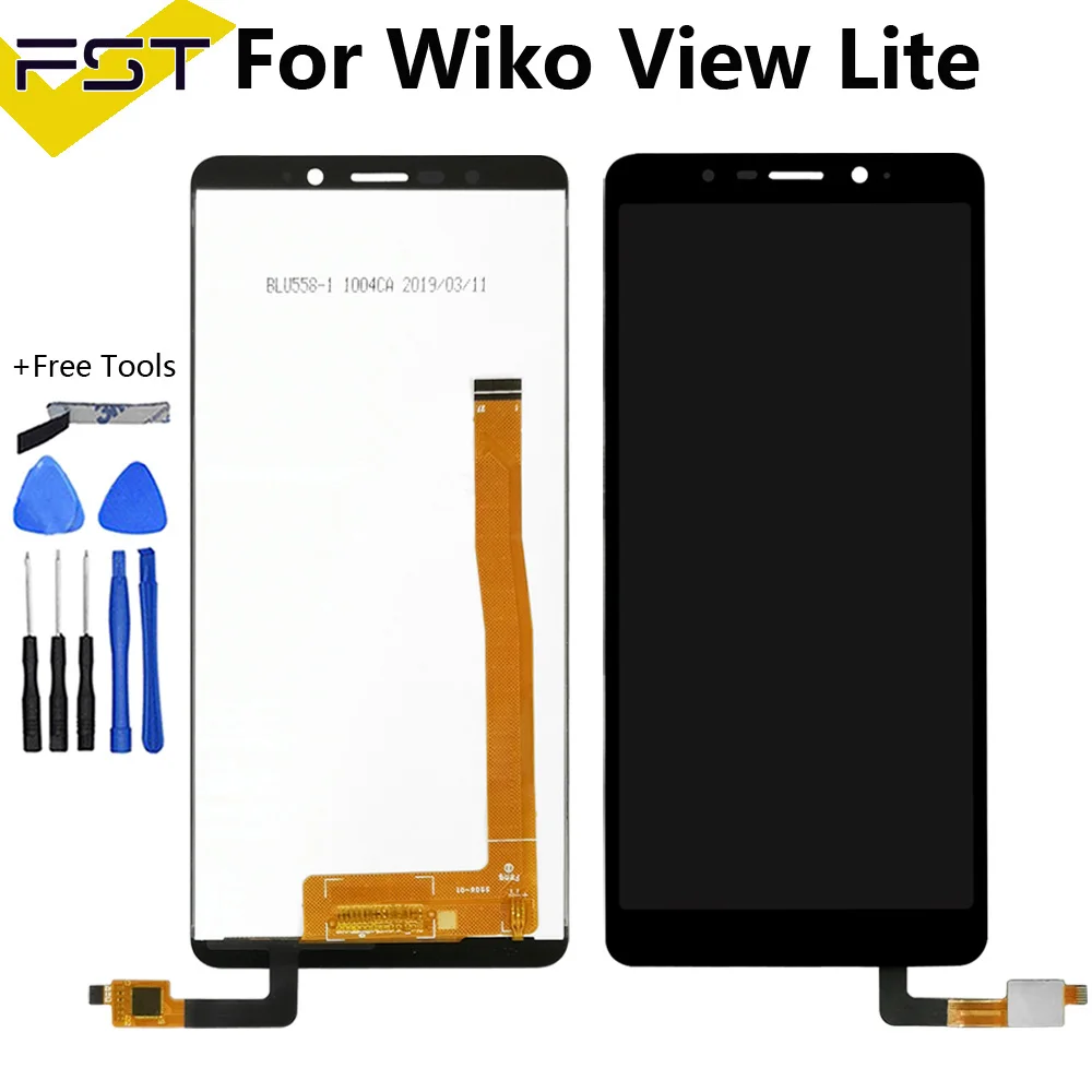 ЖК дисплей 5 45 &quotдля Wiko View Lite кодирующий преобразователь сенсорного экрана в