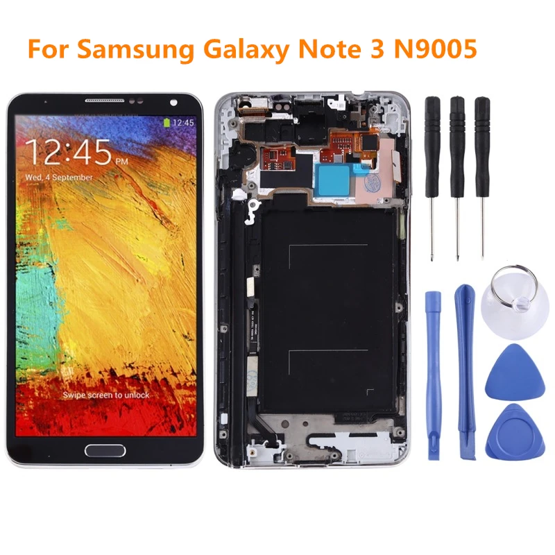 

For Samsung Galaxy Note 3 N9005 Note3 LCD Display with Frame Touch Screen Digitizer Assembly Control Brightness