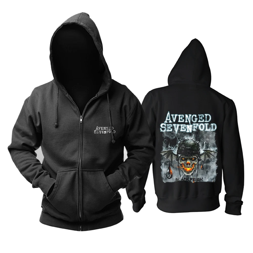 Кровопрочные Avenged Sevenfold черные Reign мужские унисекс Новые Топы с капюшоном Азиатский размер