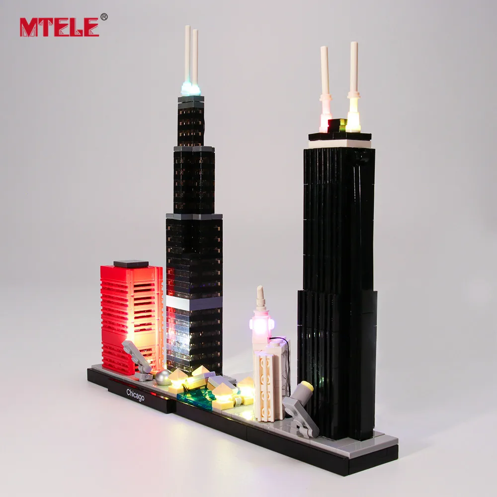 lego architecture chicago 21033 skyline building blocks set