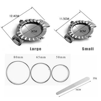 

6PCS Dumpling Makers Mold Set Cutter Stainless Steel Skin Maker Kitchen Tool Dumpling Mould Slicers Kitchen Gadget
