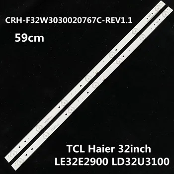 

2 pcs/lot LCD TV backlight strip for TCL LE32E2900 Haier LD32U3100 CRH-F32W3030020767C-REV1.1/BOEI320WXI-01 59cm
