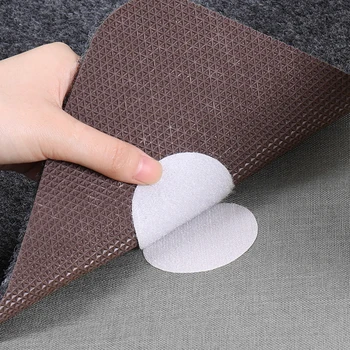 

5 Pairs Of Non-marking Double-sided Adhesive Fixed Velcro Sticking Firmly Not Easy To Fall Off Fixed Mat For Sheets Sofas