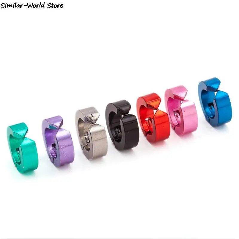 1 pcs Man Titanium Steel Earrings Ear Clip Ears Buckle Women Earrings Jewelry Ear clip without pierced ears