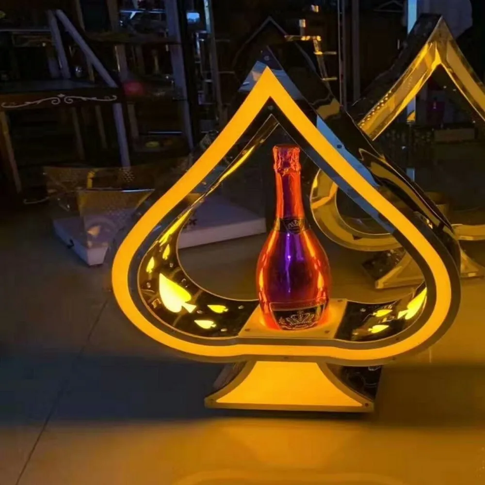 Source Custom Logo Glorifier Display Ace of Spade Champagne Bottle service  Presenter for Night Club on m.