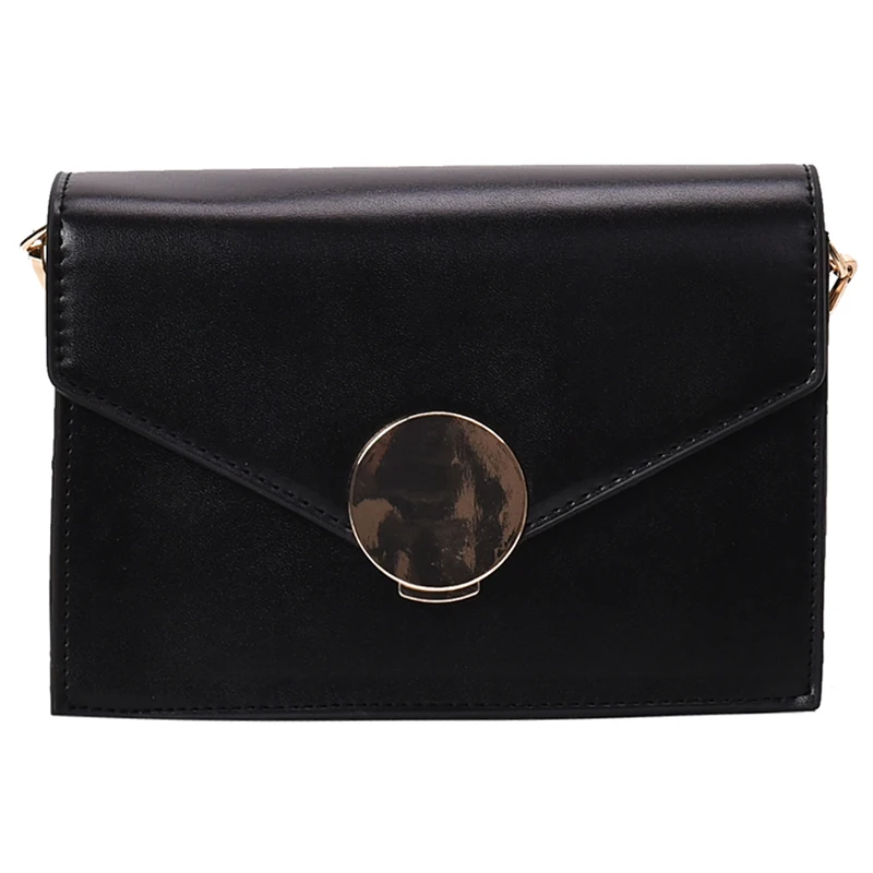 

191220 iVog New Arrival Everyday Ladies Small Messenger Crossbody Handbag Black Fashion PU Hand Bags for Women 2019