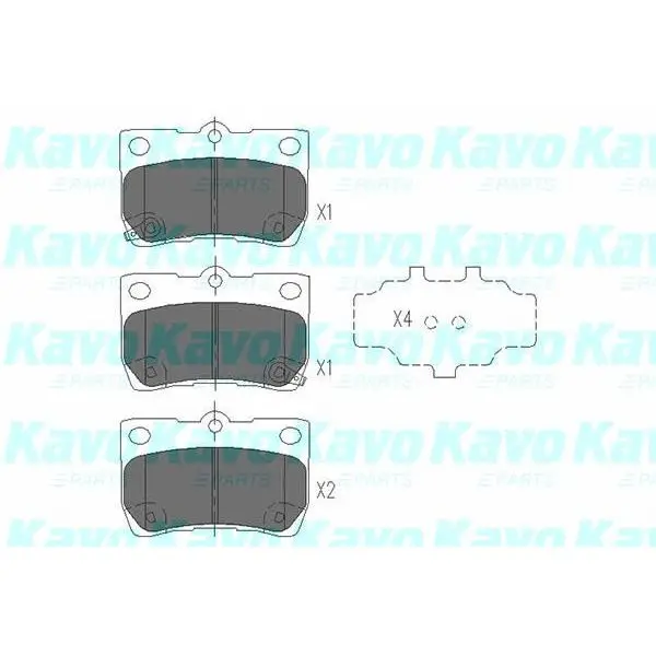 Колодки тормозные LEXUS GS 3.0-4.6 05-/IS 2.2-2.5 05- задние KAV
