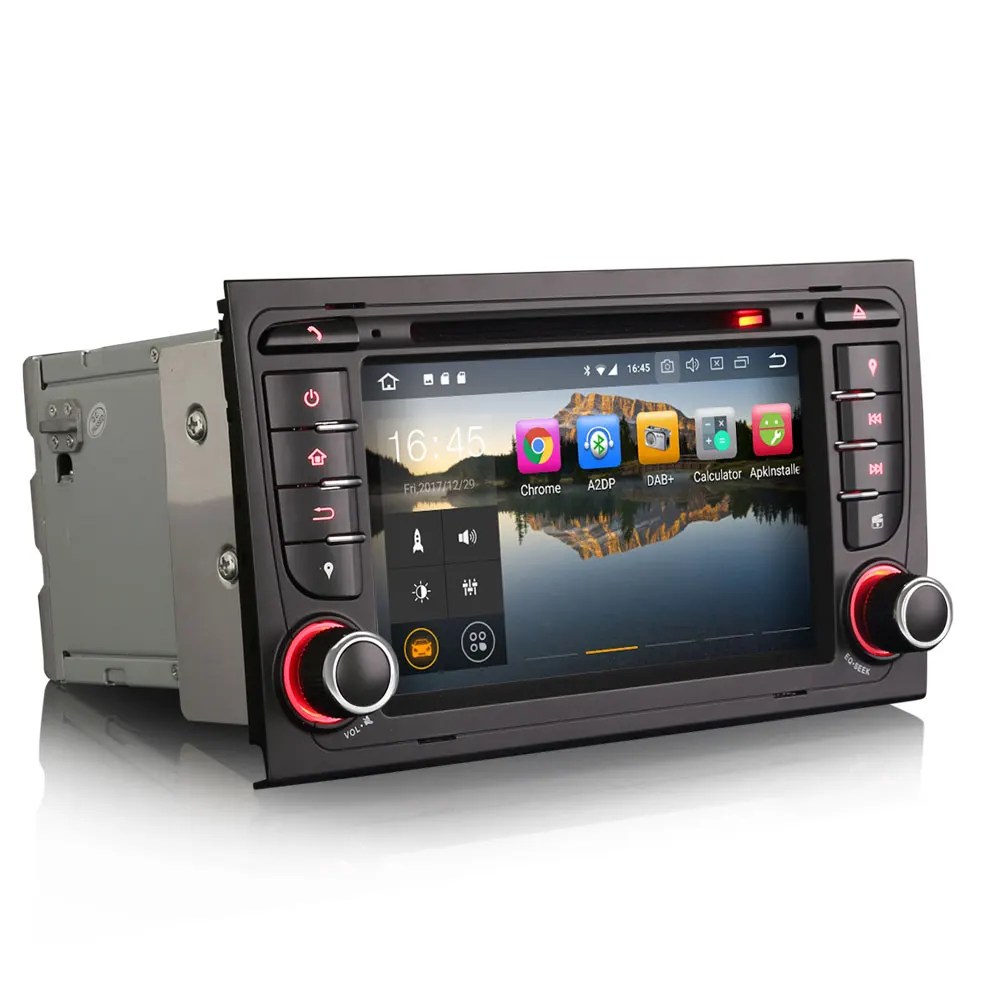 Flash Deal Erisin ES4878A 7 inch car DVD player android 9.0 2G RAM PX30 DAB OBD WIFI 3G for AUDI A4 SEAT EXEO S4 RS4 RNS-E 3