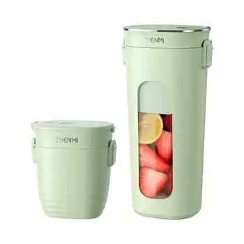 

Xiaomi ZHENMI Mini Wireless Vacuum Portable Juicer Cup 2400mAH USB Charging 28s Blender Vacuum Preservation 4 Leaf Steel Knife