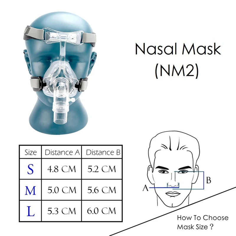 Для Cpap Машина Оксигенатор Bmc Nm2 носовая маска с головным убором и подушечкой на голову подходит для Cpap Машина Оксигенатор подключения шланга