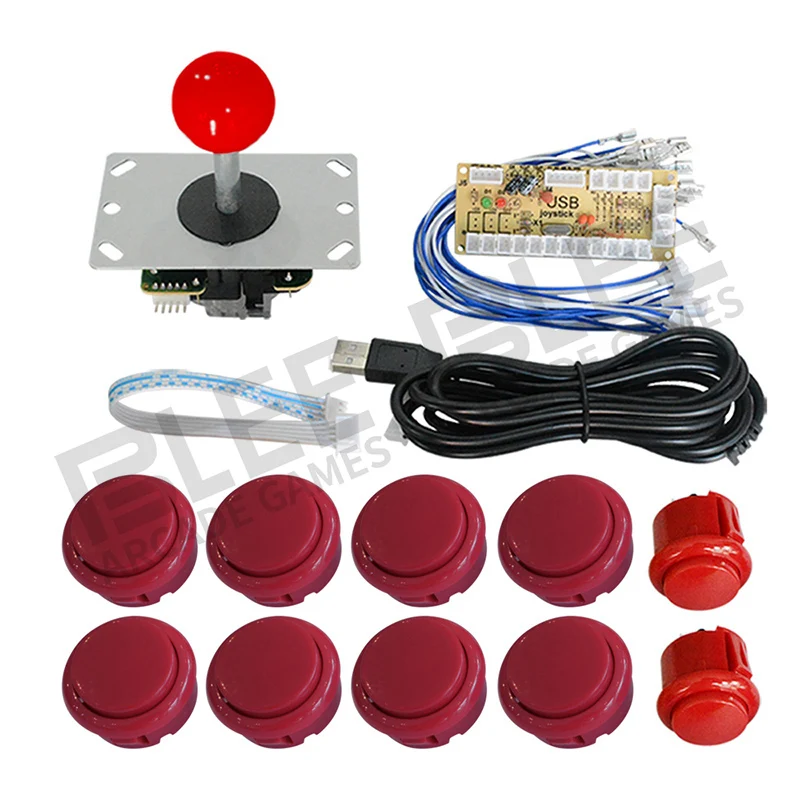 DIY Arcade Game kit USB To Zero Delay Board Encoder PC /Raspberry pi ps3 8 WAY Joystick sanwa Push Button | Спорт и развлечения