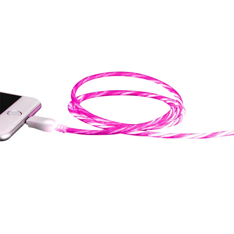 Светящийся стример Micro-USB кабель передачи данных для быстрой зарядки для Android Z