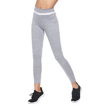 

2019 Autumn Gray High Waist Sports Pants Solid Running Training Brief Sport For Women Sexly Leggings Fitness Pants Plus Size