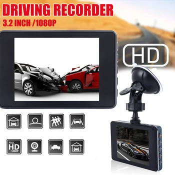 

Universal Dash Cam 170° 3.2inch Motiondetection Night Vision Car Dvr 1080P Dvr