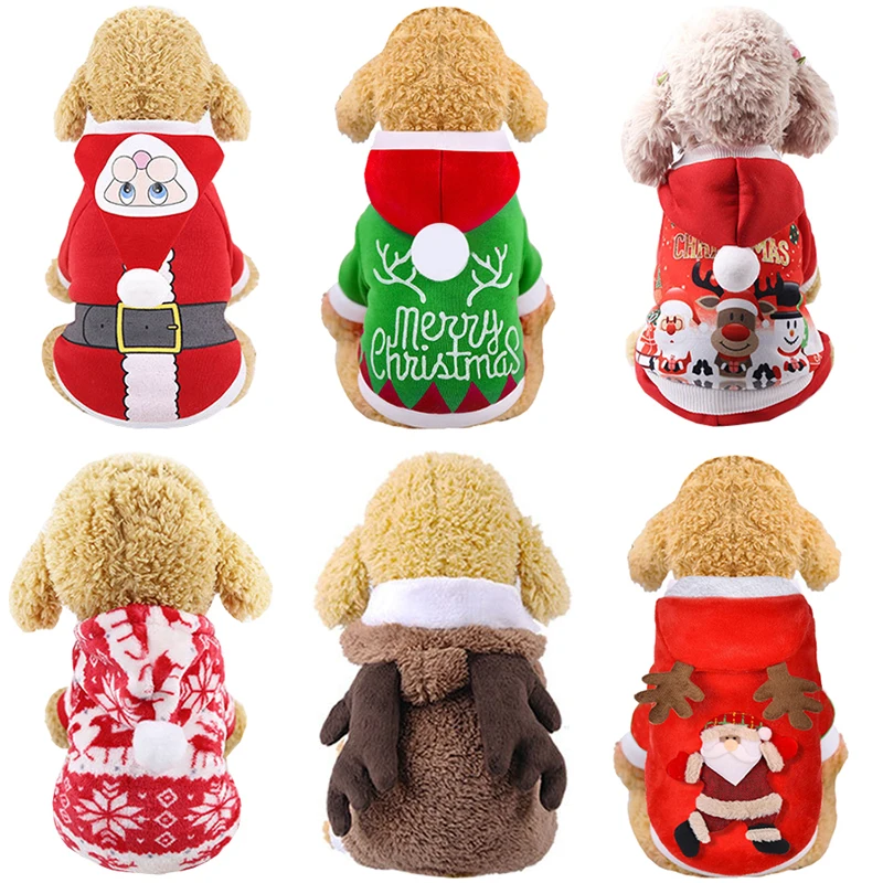 Рождественская зимняя одежда для собак, комбинезон для собак, пижама, хлопковое пальто для собак, куртка для щенков, Одежда для питомцев, костюм для собак, Ropa Perro