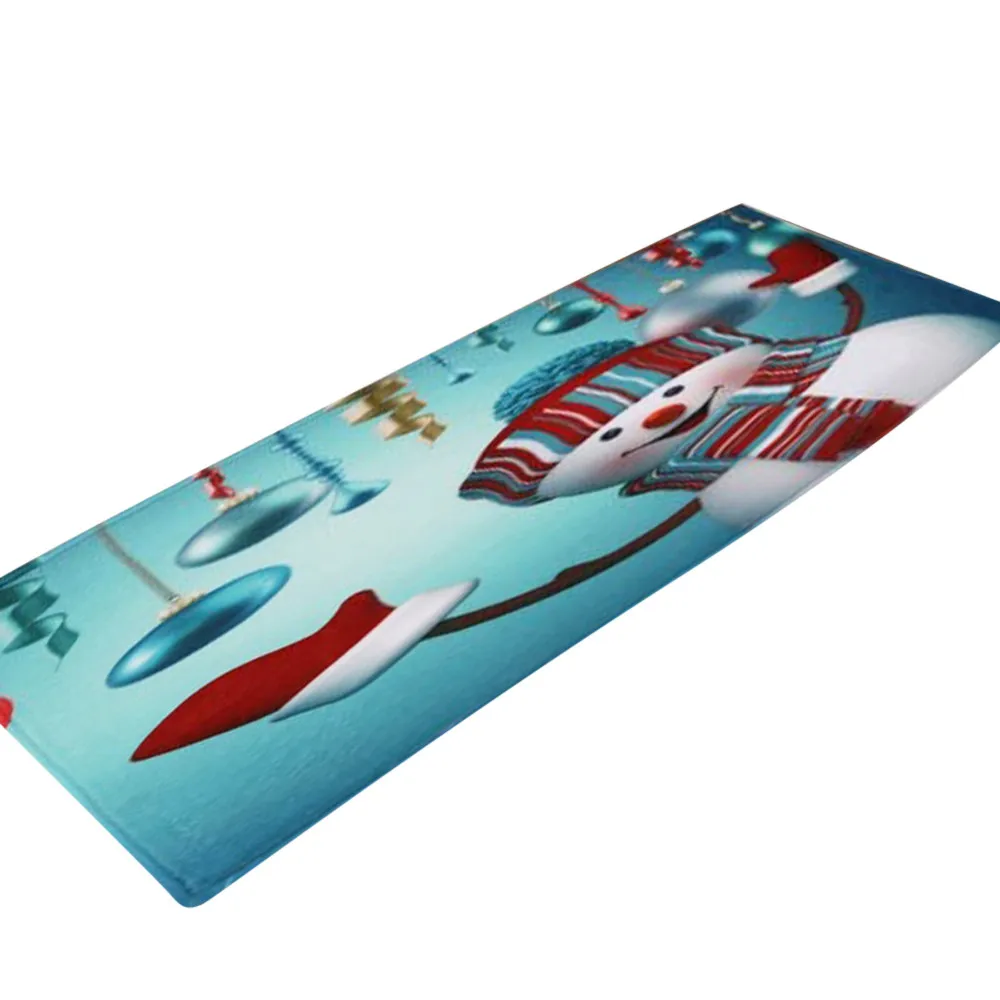 Ouneed напольные коврики 60x180 см с Рождеством, напольные входные двери, коврики для ванной комнаты, домашние коврики для ванной, вечерние коврики, Рождественский Декор#45