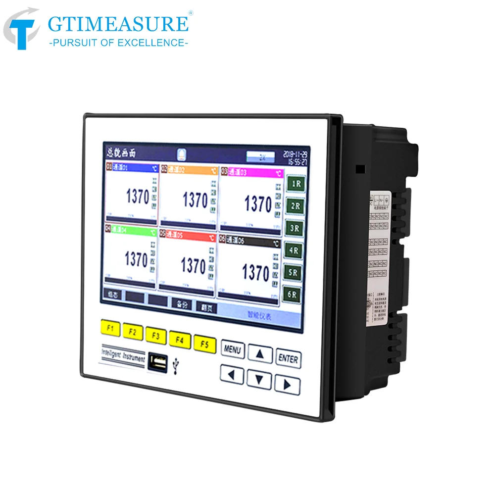 Multichannel Data Logger Recorder Chart Data Curve Storage Temperature Pressure Humidity Current Voltage Datalogger 16 Channels