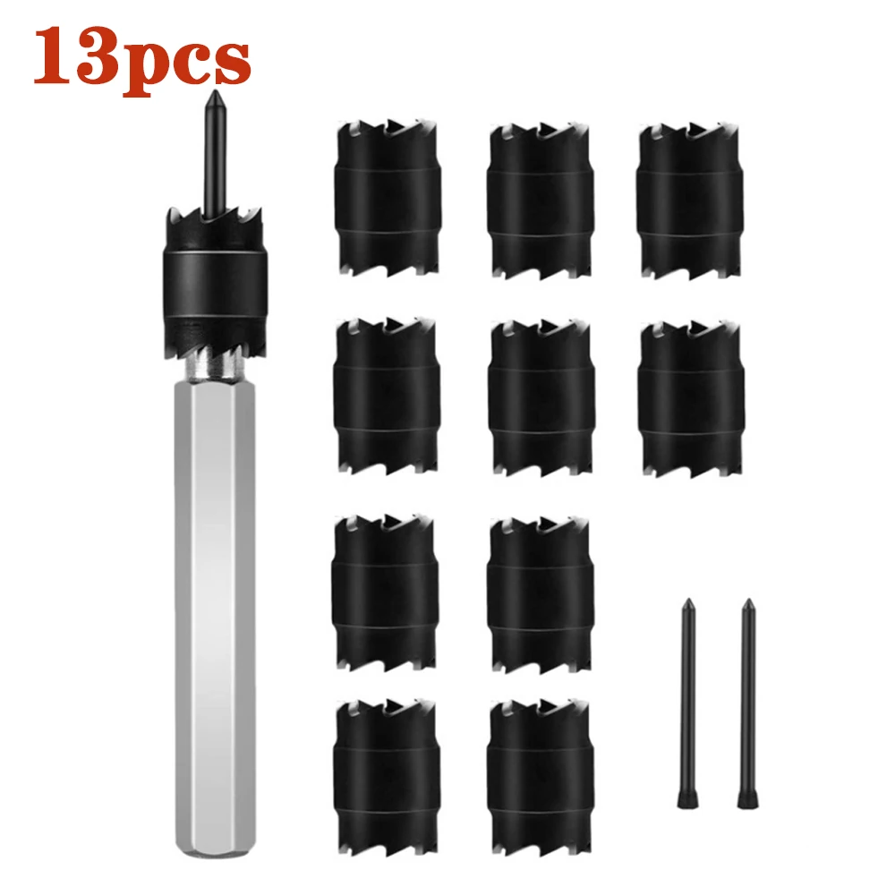 13pcs Spot Weld Cutter Set 3/8 Inch Double Sided Rotary Spot Weld