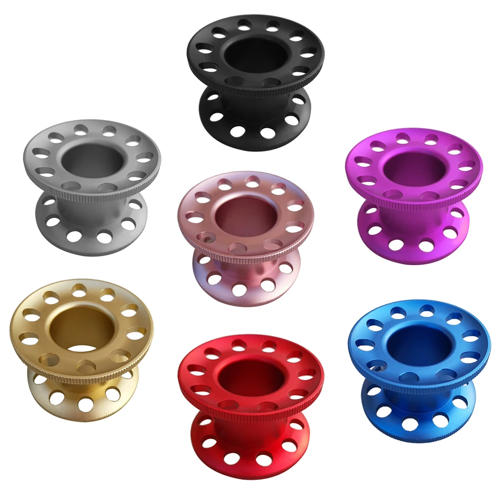Lightweight Aluminum Alloy Scuba Diving Finger Wreck Spool Tech Reel Blank Water Sports Snorkel Accessories Equipment