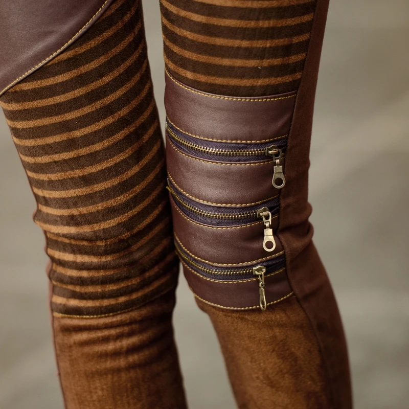 

Spring and autumn new leather pants female zipper wear leggings stitching PU trousers Slim thin feet pencil pants