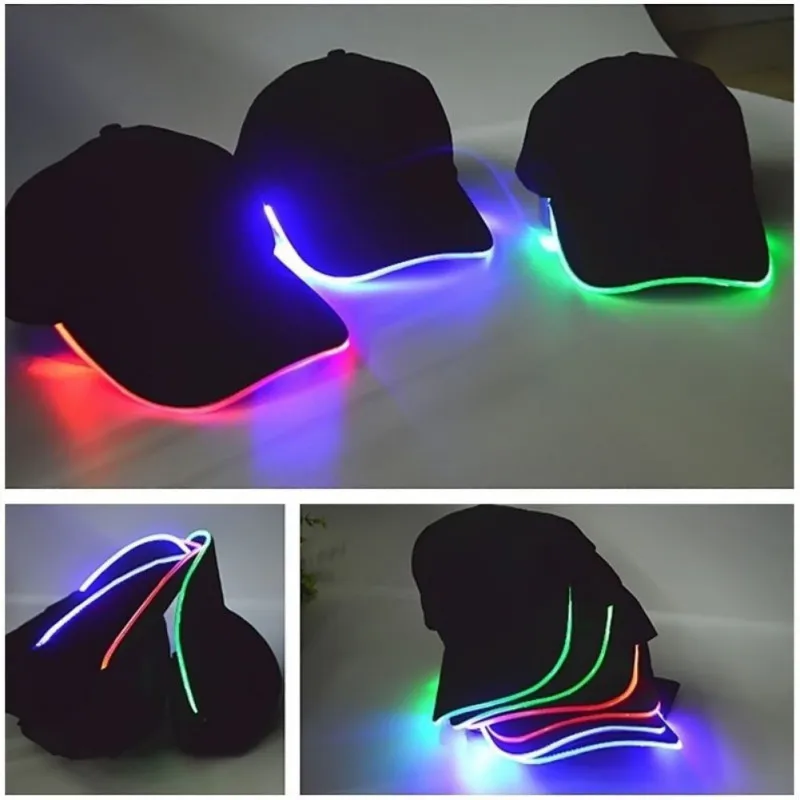 

LED Light Up Baseball Hat Glowing Cap Perfect for Party Hip-hop Running and More Sporting Led Hat Christmas Gift Dropshipping