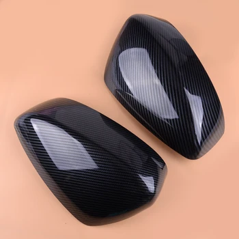 

CITALL Carbon Fiber Style Car Auto Rearview Mirror Cover Trim Fit for Mazda 3 Axela 2014 2015 2016